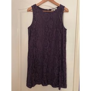 Francesca’s Textured Purple Dress